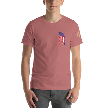 AMERICAN SPARTAN Red White & Blue Short-Sleeve Unisex T-Shirt