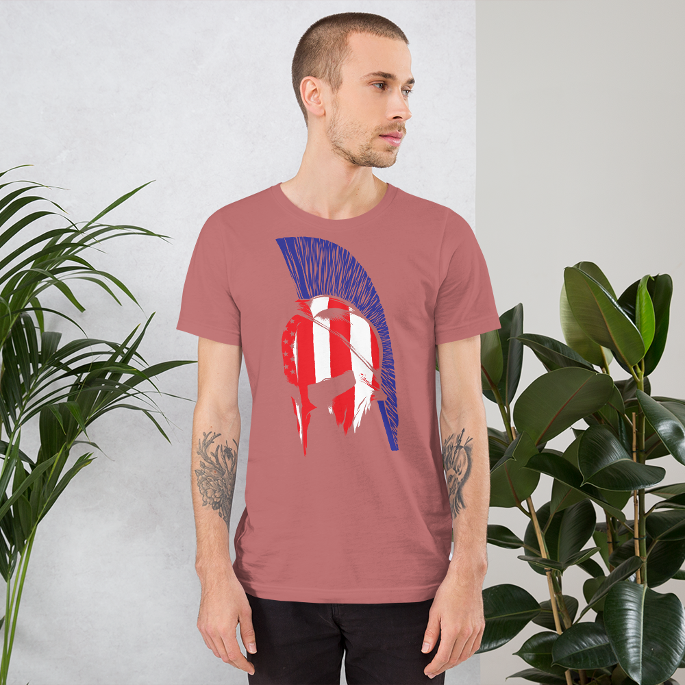 SPARTAN SIGNATURE Red White & Blue Short-Sleeve Unisex T-Shirt