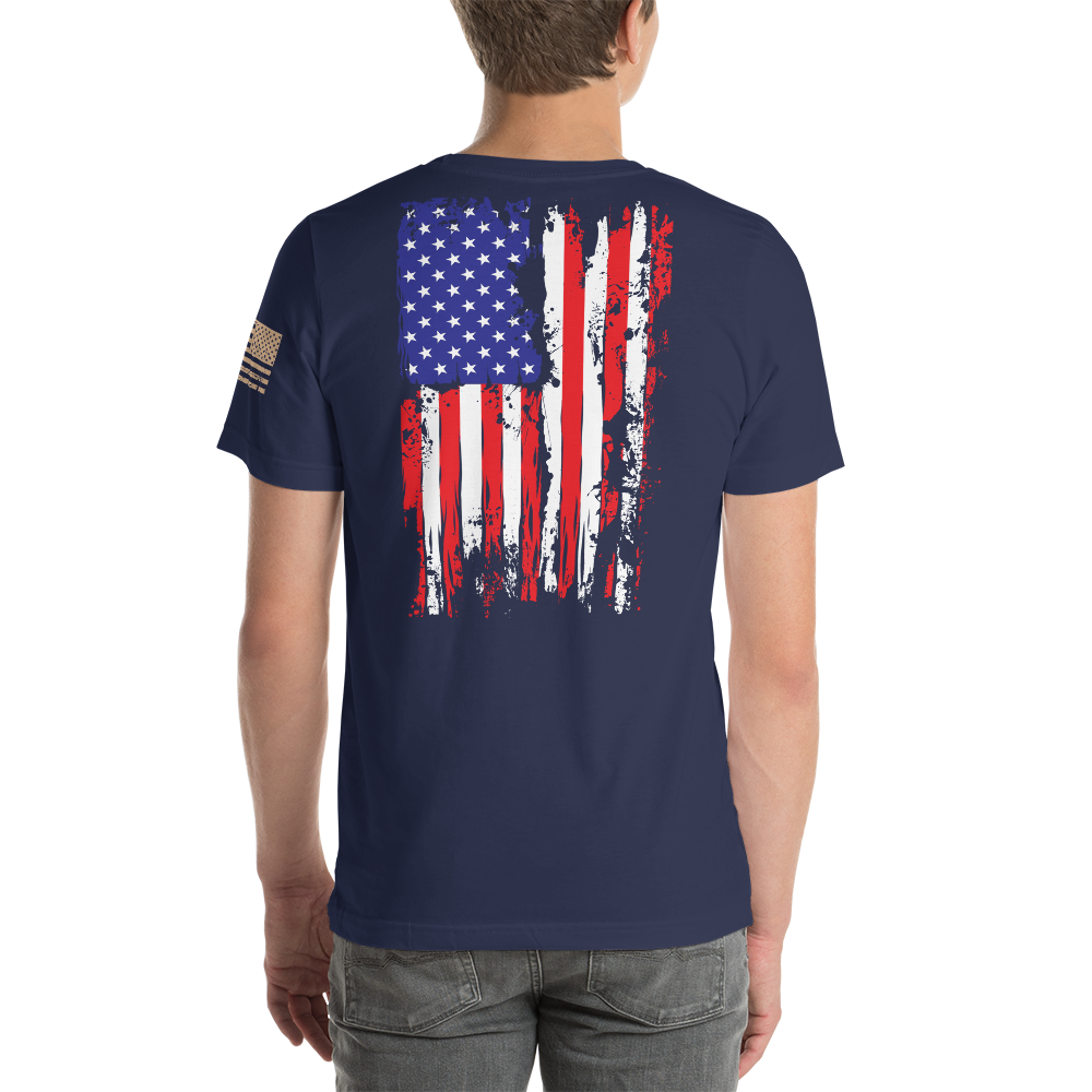 AMERICAN SPARTAN Red White & Blue Short-Sleeve Unisex T-Shirt