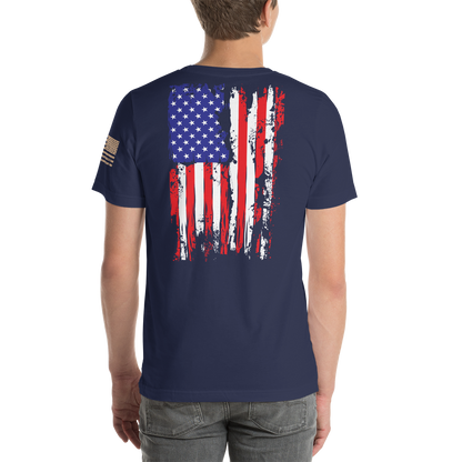 AMERICAN SPARTAN Red White & Blue Short-Sleeve Unisex T-Shirt