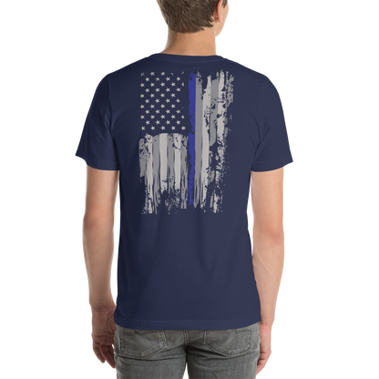 Nassau County Deputy Sheriff Thin Blue Line T-Shirt (No Flag Sleeve)