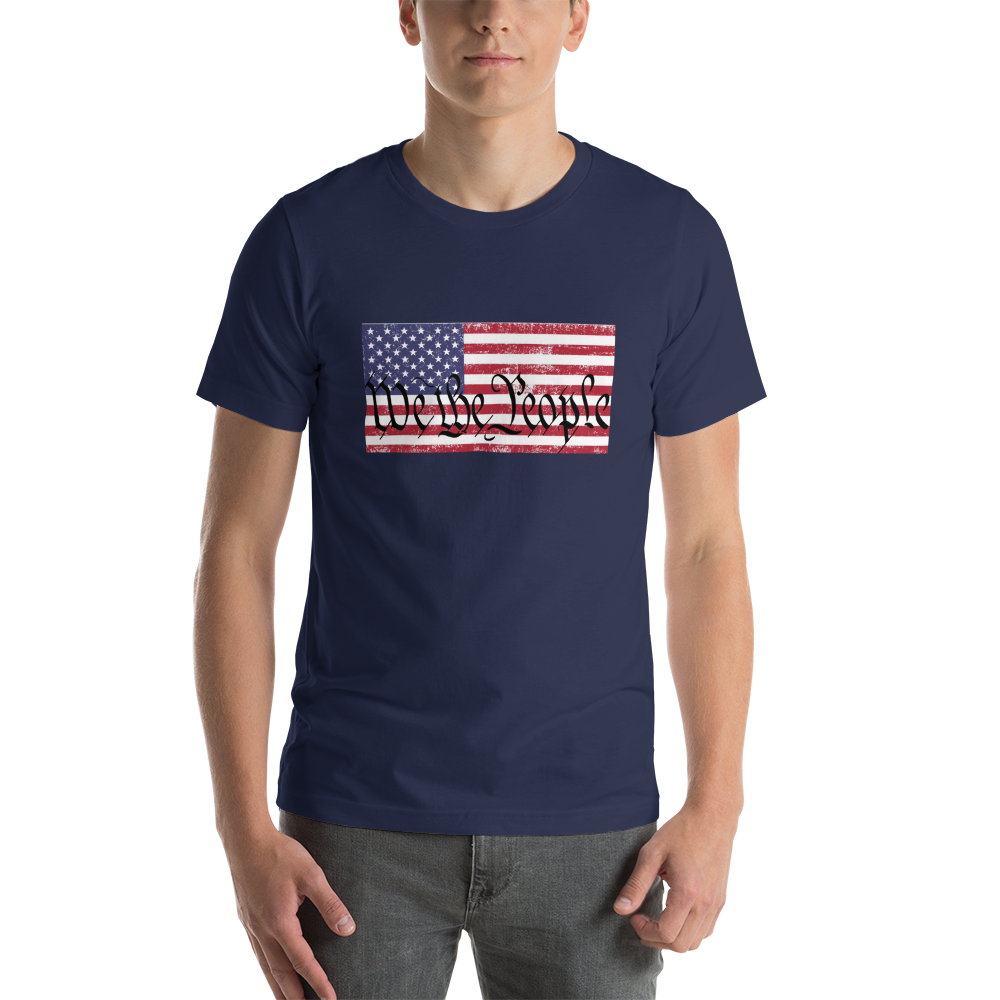 WE THE PEOPLE, American Flag Short-Sleeve Unisex T-Shirt