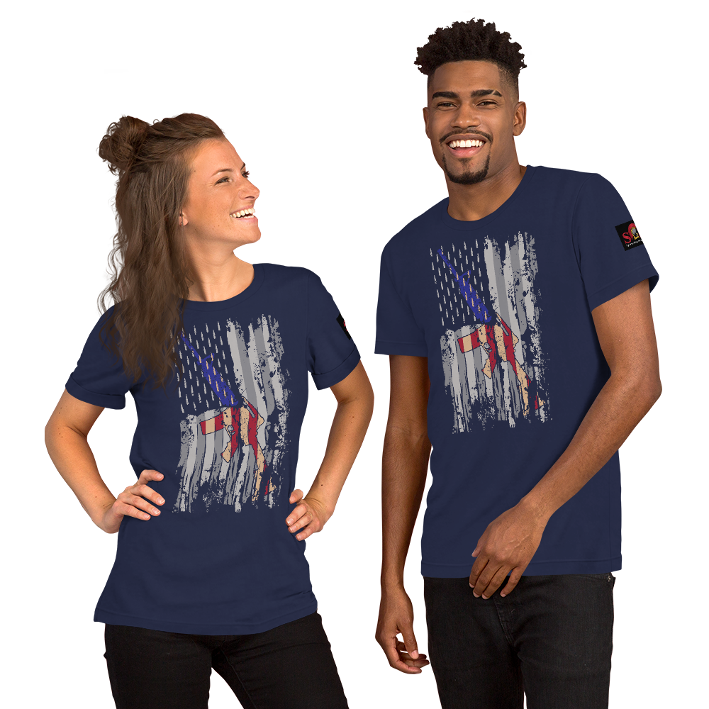 AR-15 Flag Short-Sleeve Unisex T-Shirt