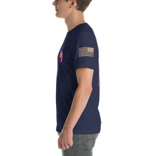 Load image into Gallery viewer, AMERICAN SPARTAN Red White &amp; Blue Short-Sleeve Unisex T-Shirt
