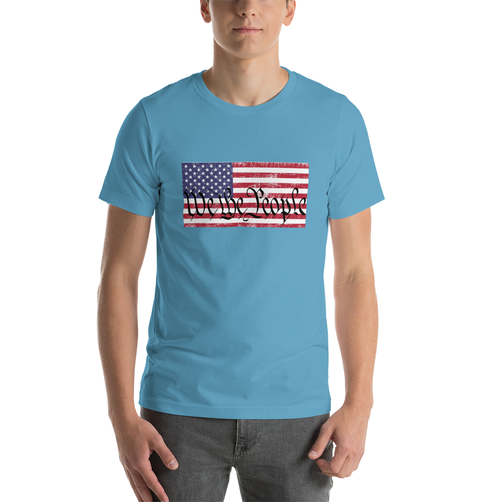 WE THE PEOPLE, American Flag Short-Sleeve Unisex T-Shirt