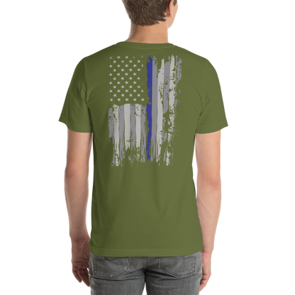 Nassau County Deputy Sheriff Thin Blue Line T-Shirt (No Flag Sleeve)