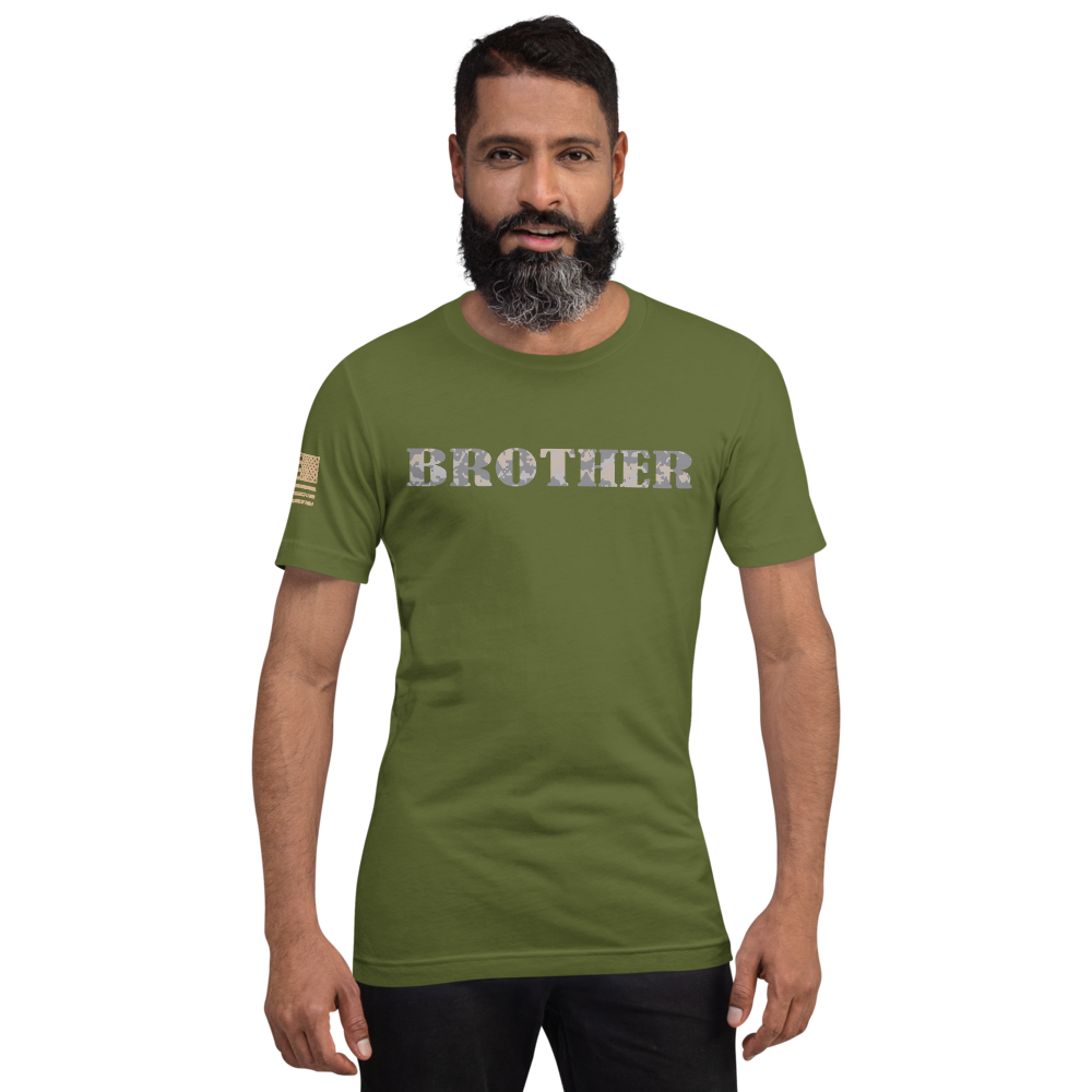 BROTHER Multi-Cam Gray Military Support T-Shirt