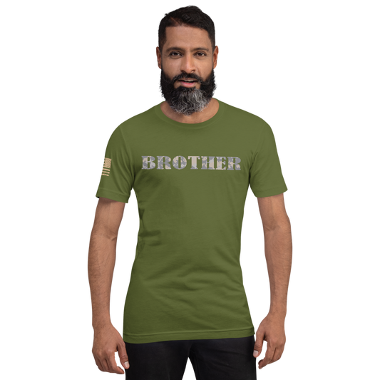 BROTHER Multi-Cam Gray Military Support T-Shirt