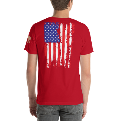 AMERICAN SPARTAN Red White & Blue Short-Sleeve Unisex T-Shirt