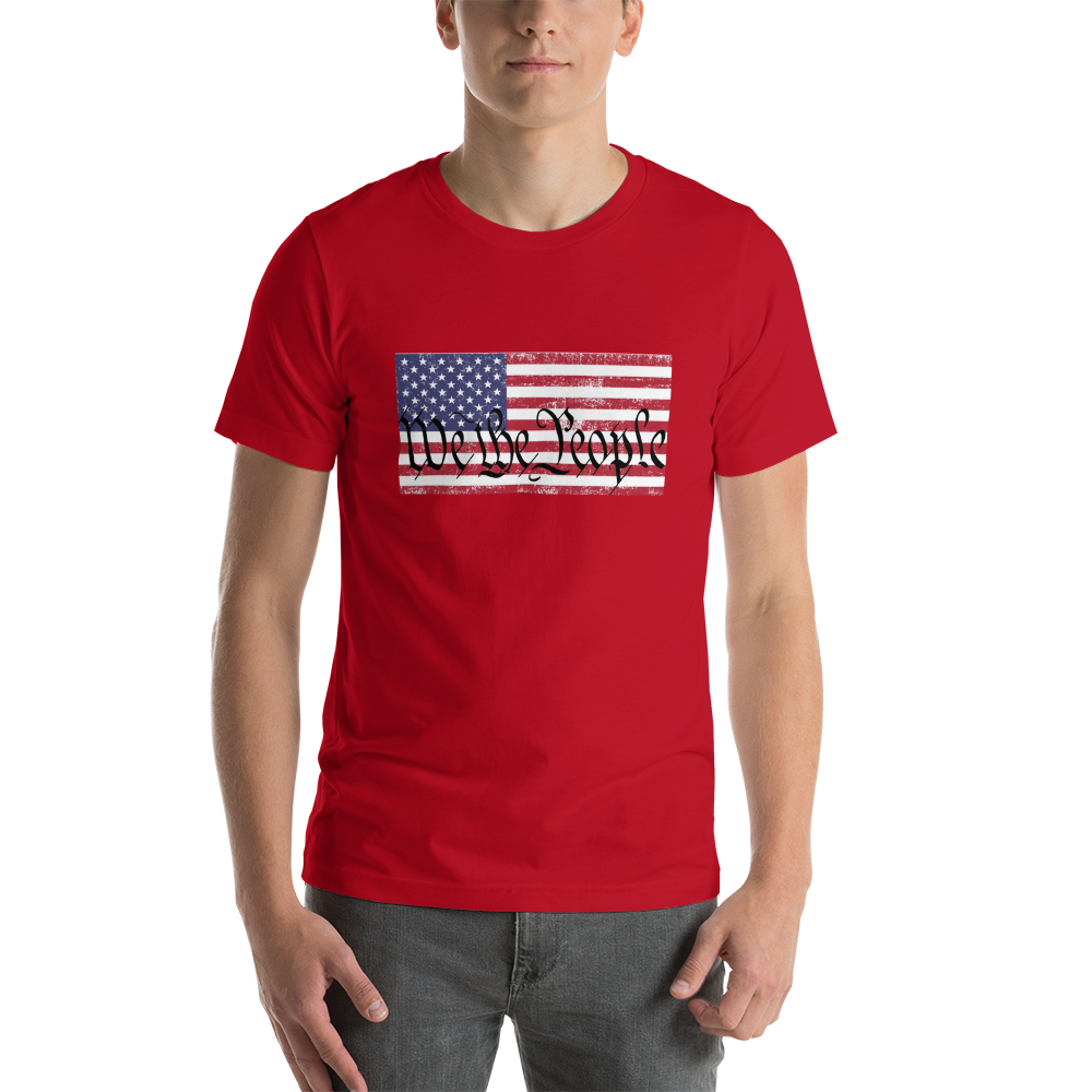 WE THE PEOPLE, American Flag Short-Sleeve Unisex T-Shirt