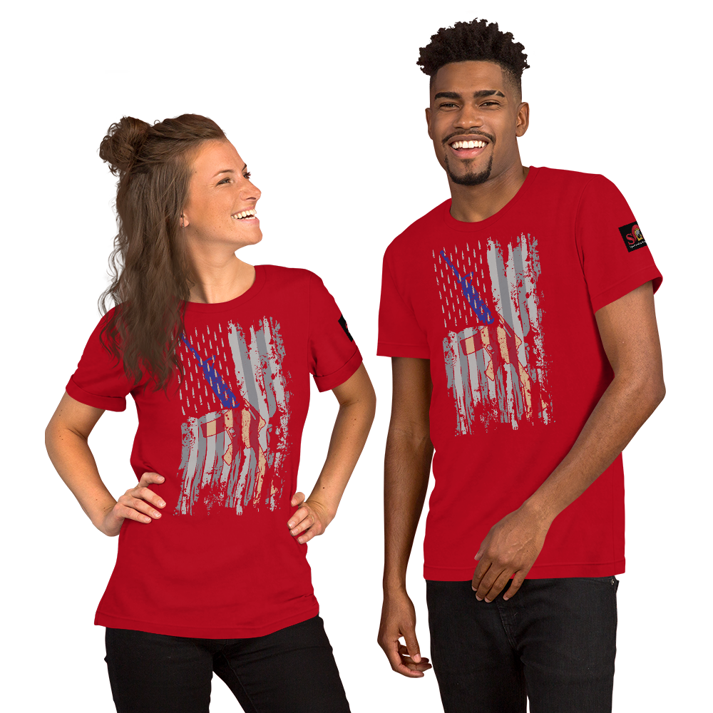 AR-15 Flag Short-Sleeve Unisex T-Shirt