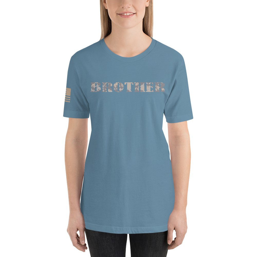 BROTHER Multi-Cam Gray Military Support T-Shirt