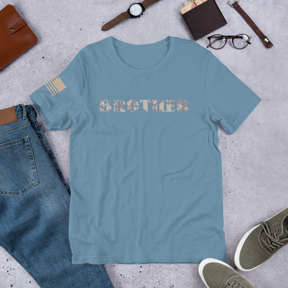 BROTHER Multi-Cam Gray Military Support T-Shirt