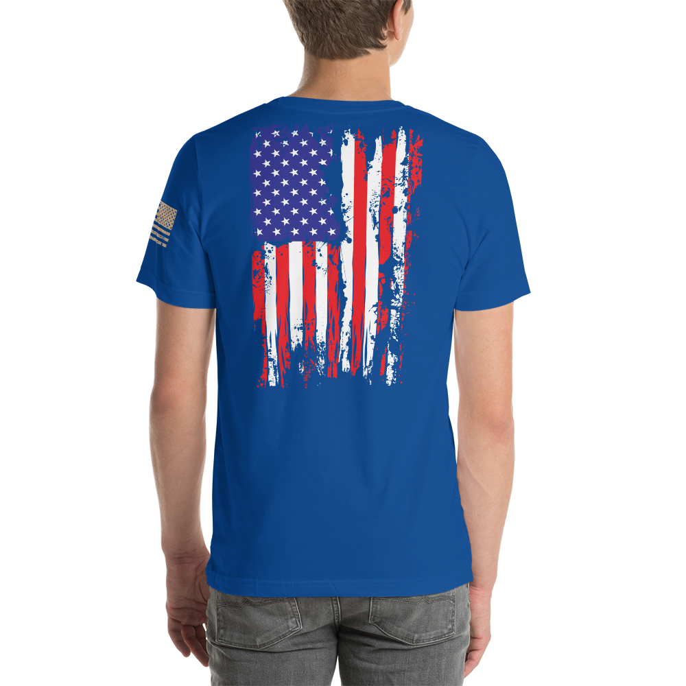 AMERICAN SPARTAN Red White & Blue Short-Sleeve Unisex T-Shirt