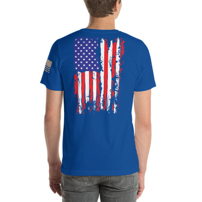 AMERICAN SPARTAN Red White & Blue Short-Sleeve Unisex T-Shirt