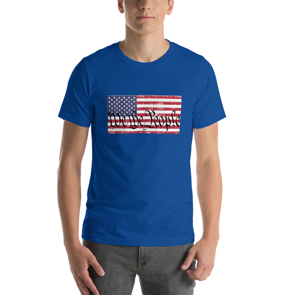 WE THE PEOPLE, American Flag Short-Sleeve Unisex T-Shirt