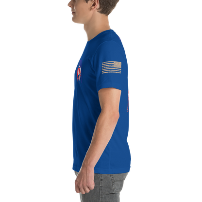 AMERICAN SPARTAN Red White & Blue Short-Sleeve Unisex T-Shirt