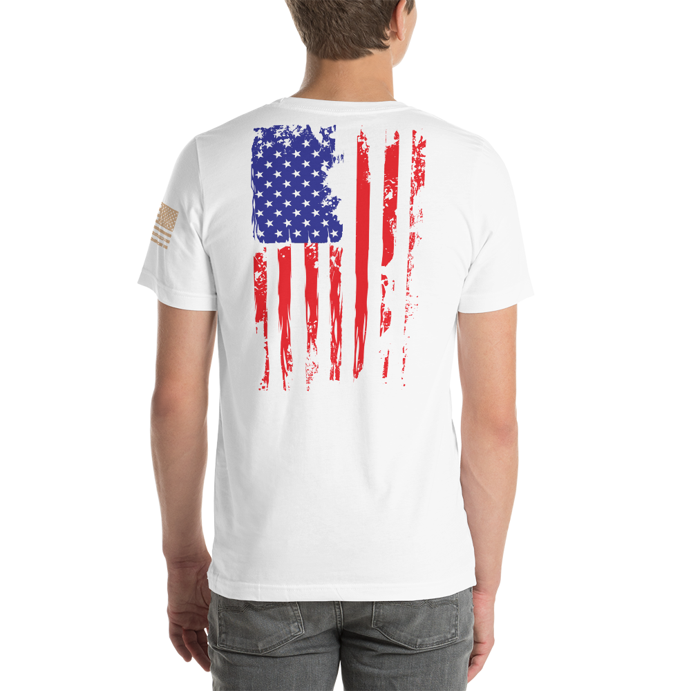 AMERICAN SPARTAN Red White & Blue Short-Sleeve Unisex T-Shirt