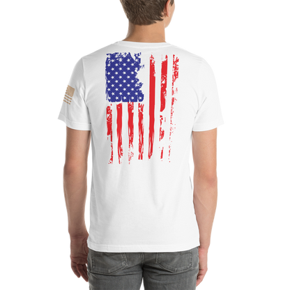 AMERICAN SPARTAN Red White & Blue Short-Sleeve Unisex T-Shirt