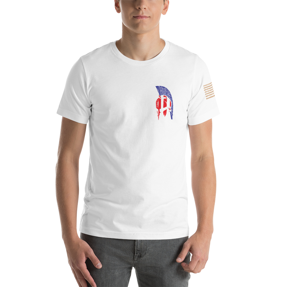 AMERICAN SPARTAN Red White & Blue Short-Sleeve Unisex T-Shirt