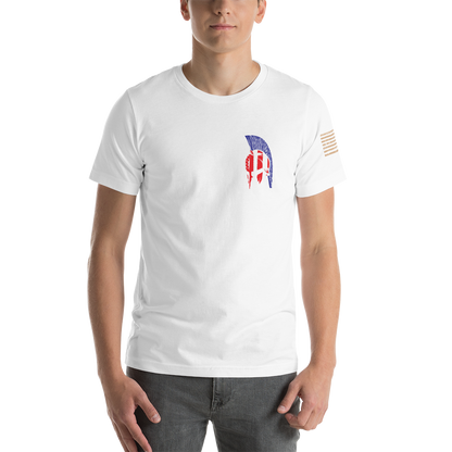 AMERICAN SPARTAN Red White & Blue Short-Sleeve Unisex T-Shirt