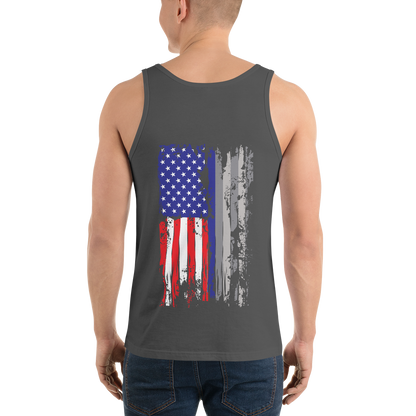 Red White & Thin Blue Unisex Tank Top