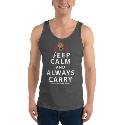 KEEP CALM and ALWAYS CARRY Unisex Tank Top