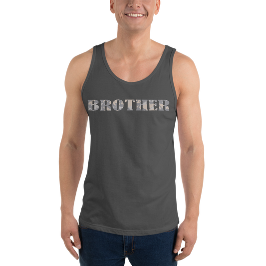 BROTHER Gray Multi Cam Print Unisex Tank Top