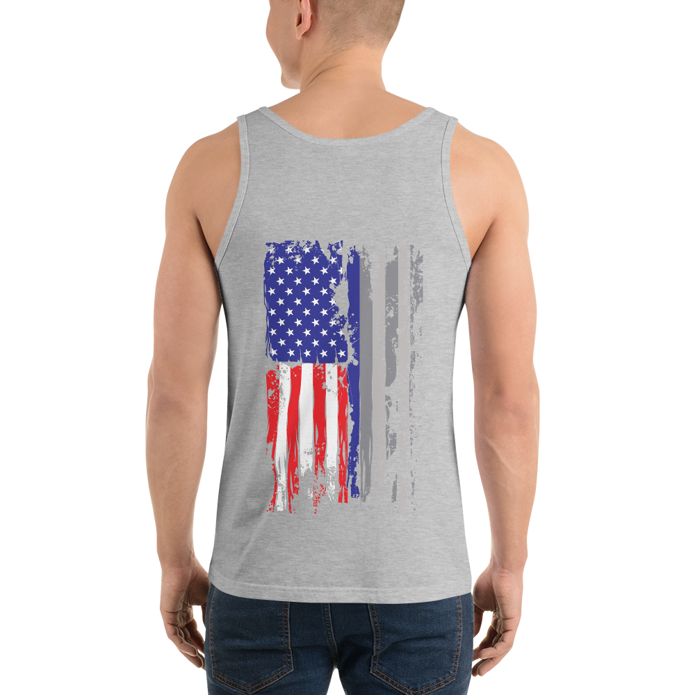 Red White & Thin Blue Unisex Tank Top