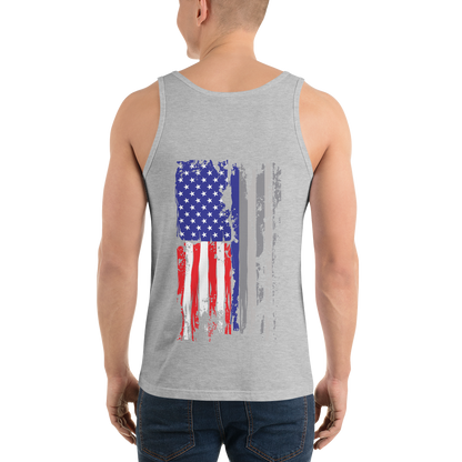 Red White & Thin Blue Unisex Tank Top