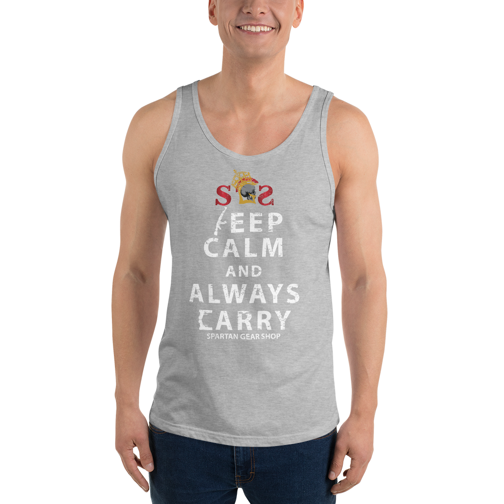 KEEP CALM and ALWAYS CARRY Unisex Tank Top