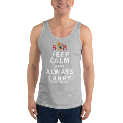 KEEP CALM and ALWAYS CARRY Unisex Tank Top