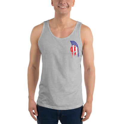 Red White & Thin Blue Unisex Tank Top