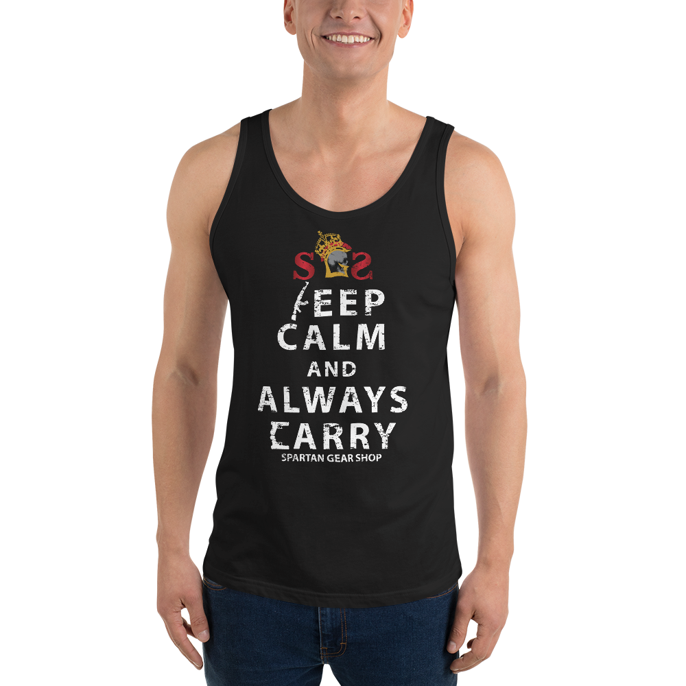 KEEP CALM and ALWAYS CARRY Unisex Tank Top