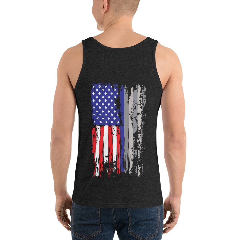 Red White & Thin Blue Unisex Tank Top