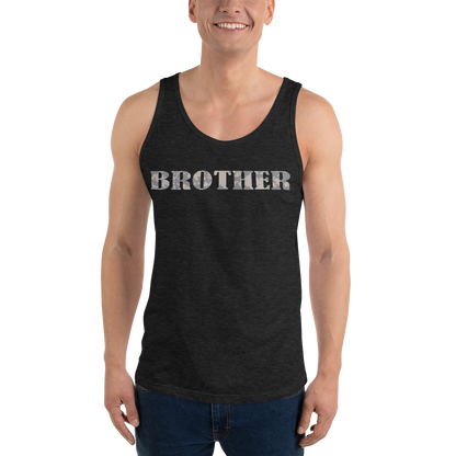 BROTHER Gray Multi Cam Print Unisex Tank Top