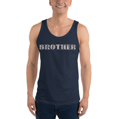 BROTHER Gray Multi Cam Print Unisex Tank Top