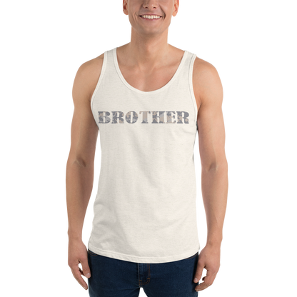 BROTHER Gray Multi Cam Print Unisex Tank Top