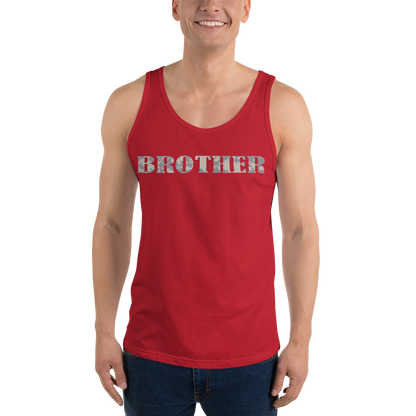 BROTHER Gray Multi Cam Print Unisex Tank Top