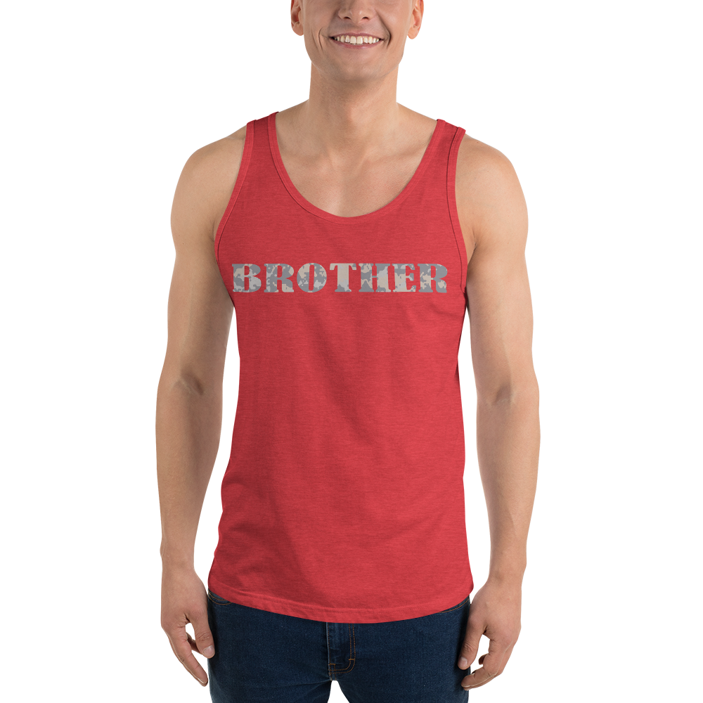 BROTHER Gray Multi Cam Print Unisex Tank Top