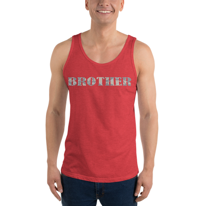 BROTHER Gray Multi Cam Print Unisex Tank Top