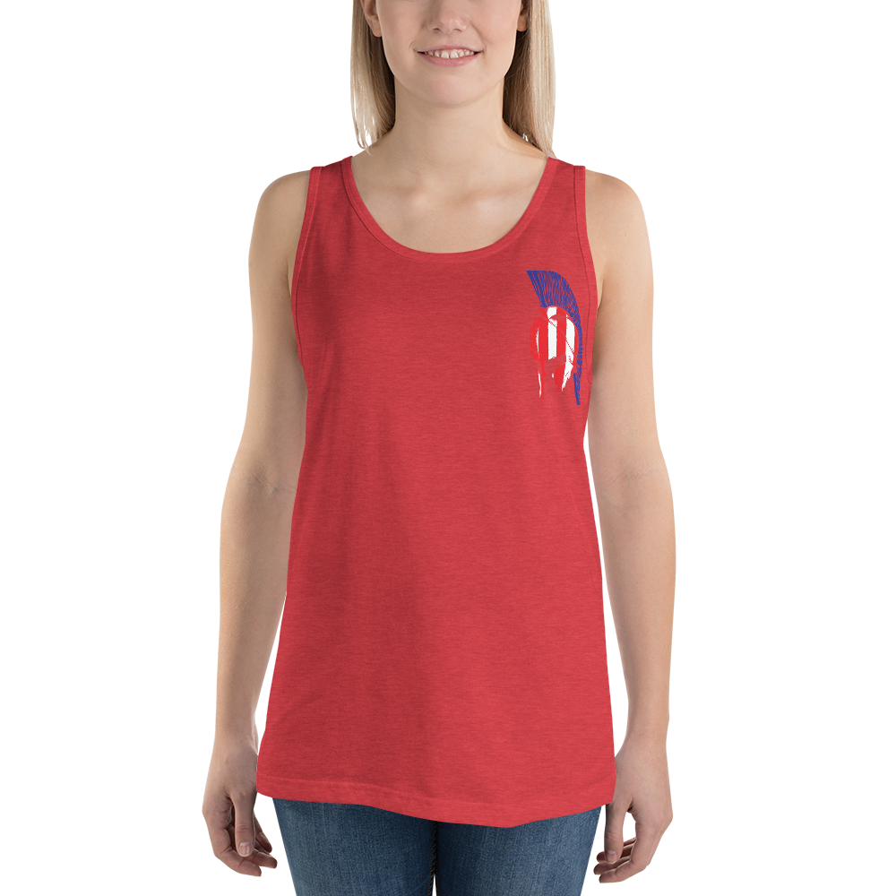 Red White & Thin Blue Unisex Tank Top