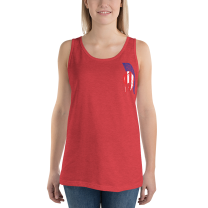 Red White & Thin Blue Unisex Tank Top