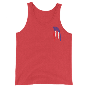 Red White & Thin Blue Unisex Tank Top