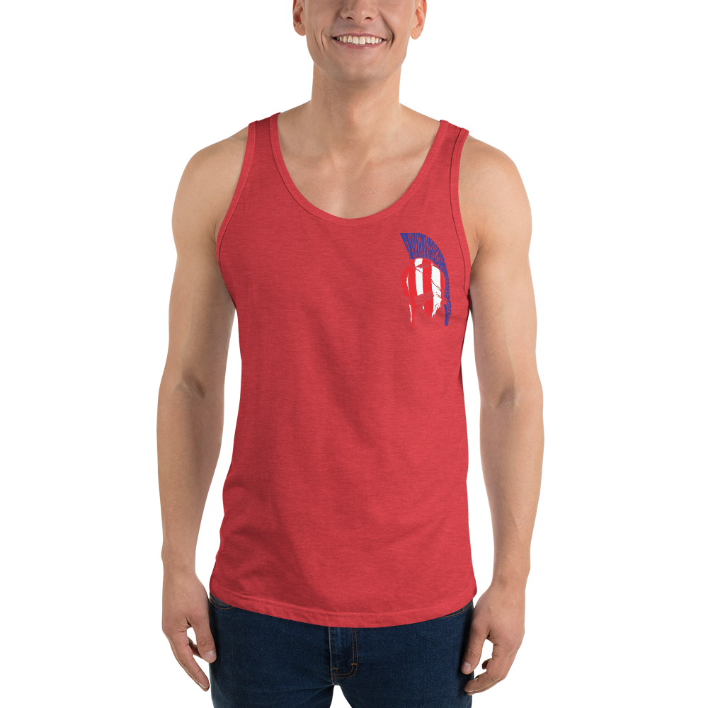 Red White & Thin Blue Unisex Tank Top