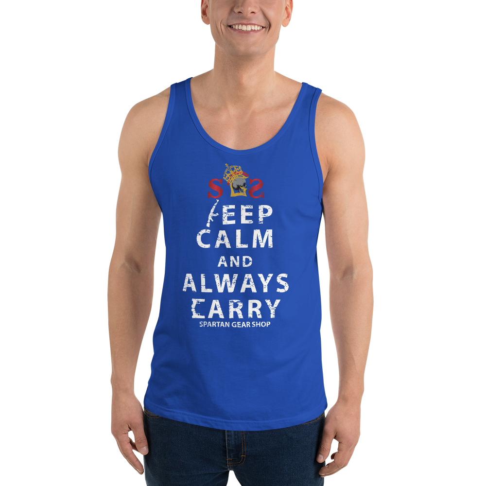 KEEP CALM and ALWAYS CARRY Unisex Tank Top