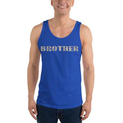 BROTHER Gray Multi Cam Print Unisex Tank Top