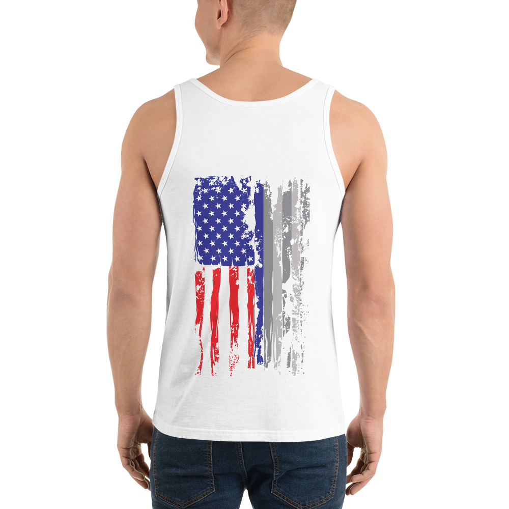 Red White & Thin Blue Unisex Tank Top