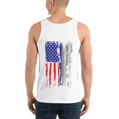 Red White & Thin Blue Unisex Tank Top