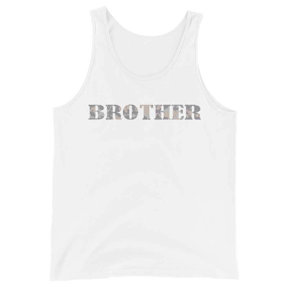 BROTHER Gray Multi Cam Print Unisex Tank Top